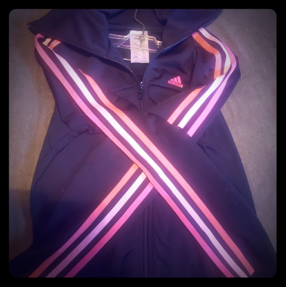 Adidas Pink Original Zip-Up Jacket